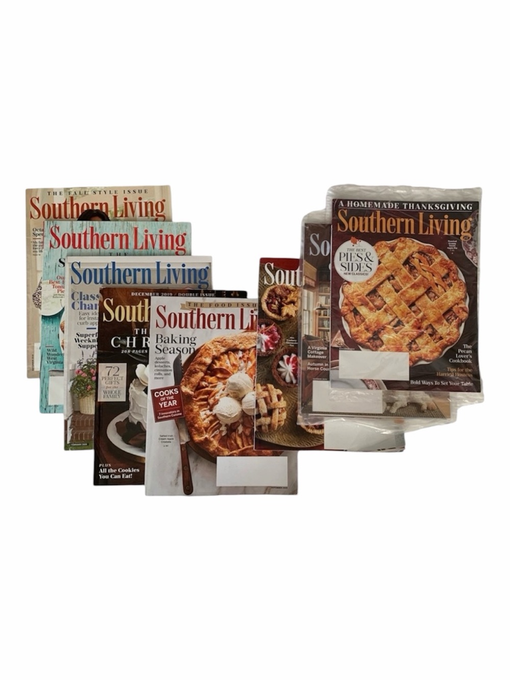 Southern Living Magazine Lot of 8 Issues Combined Years 2019-2020
